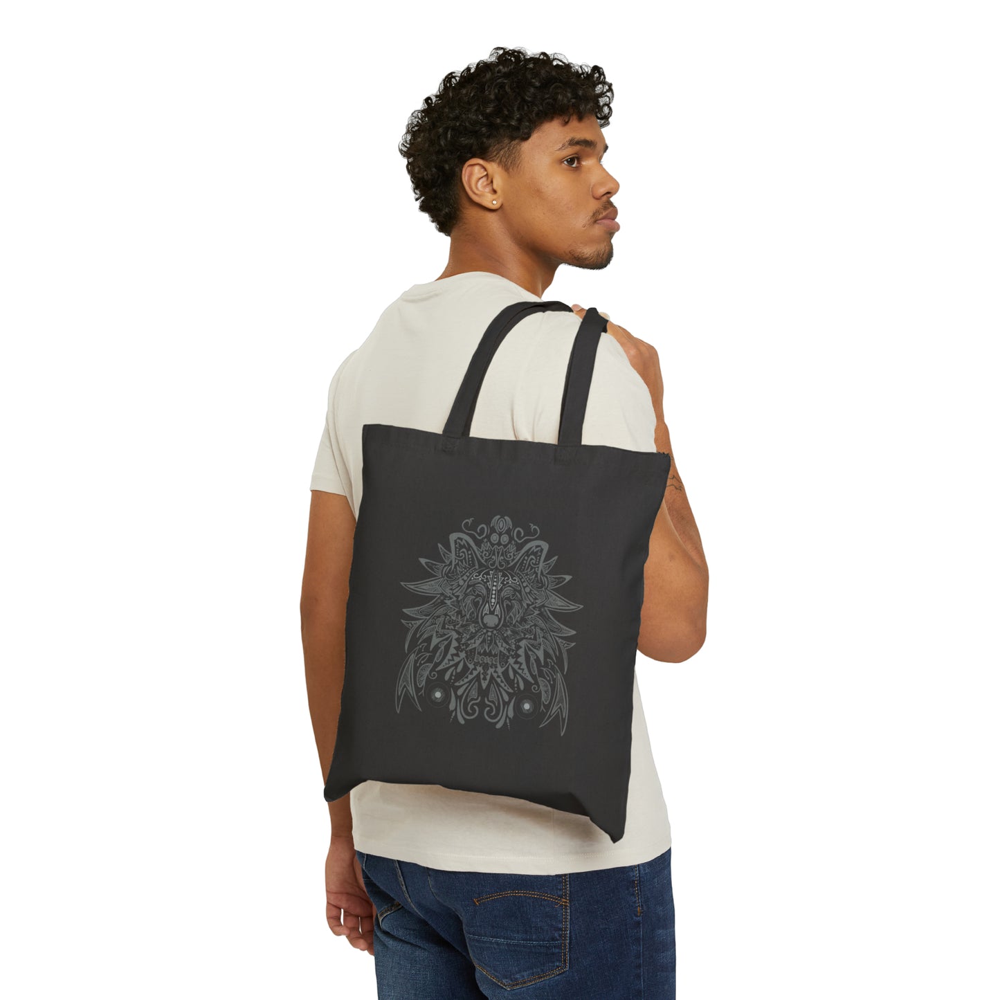 Cotton Canvas Tote Bag | Digital Monster - Ribooa