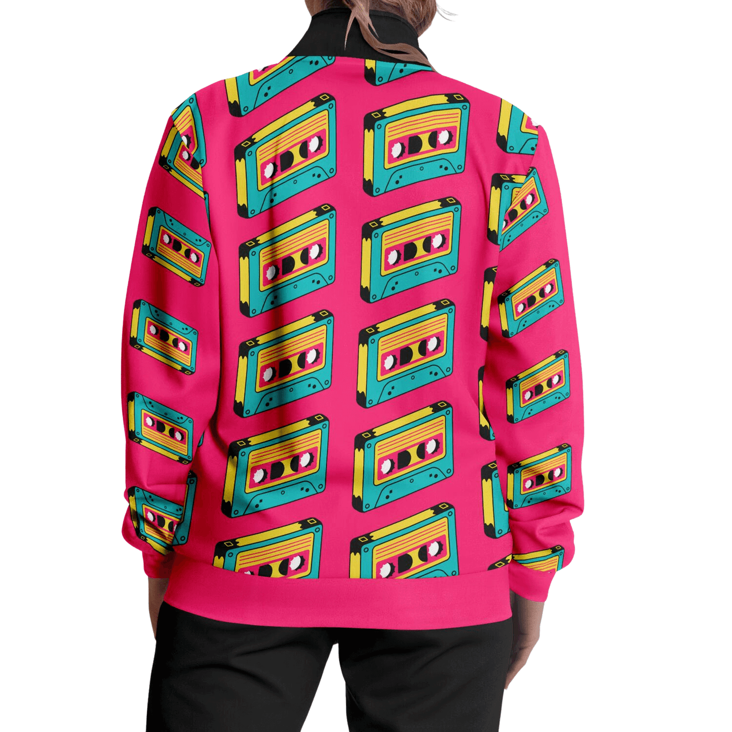 Pink Track Jacket | HD Print | Cassettes