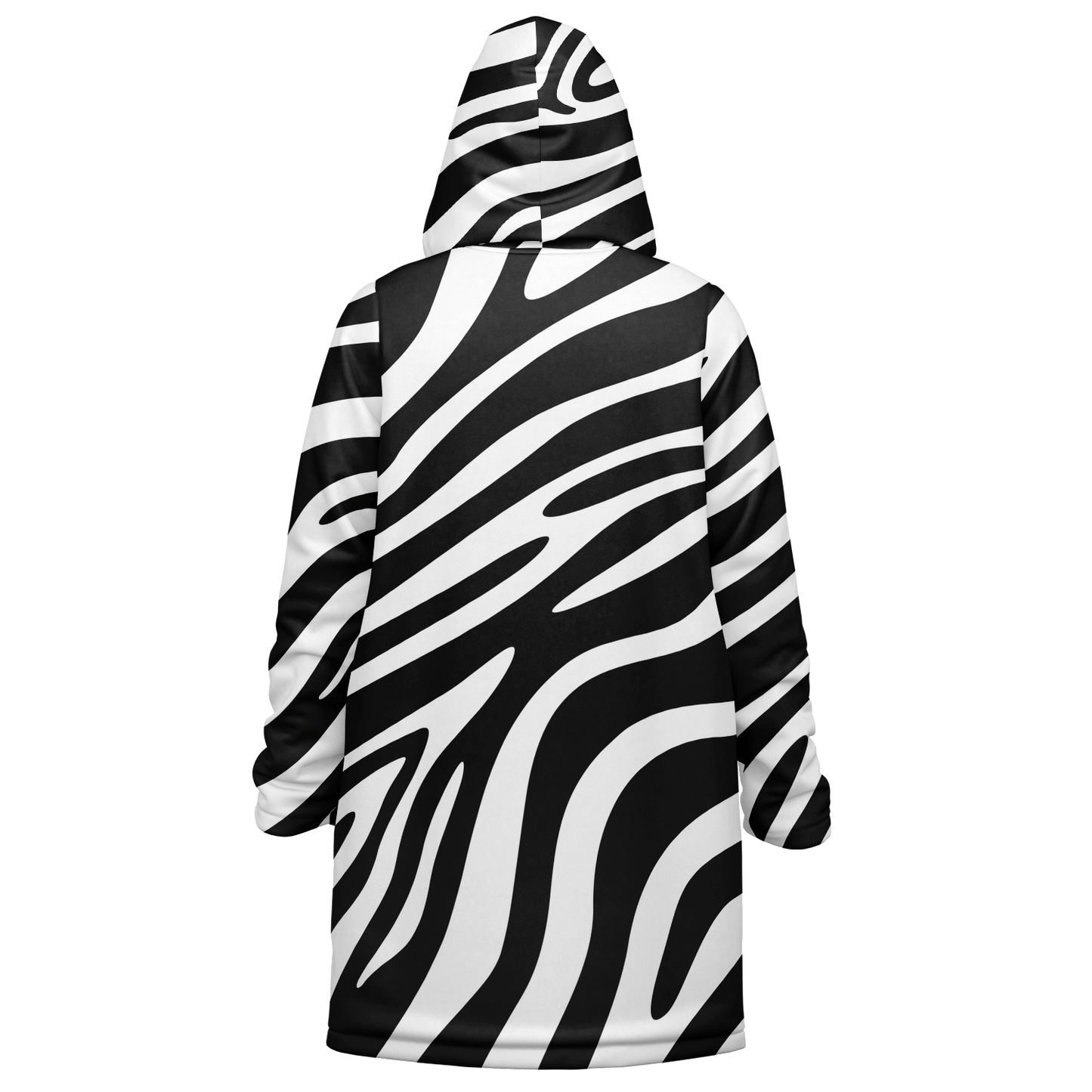 Zebra Zipper Cloak | Unisex HD Black & White