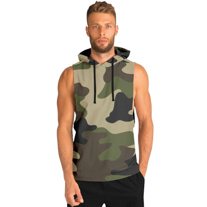 Mongoose Green & Olive Camo Sleeveless Hoodie