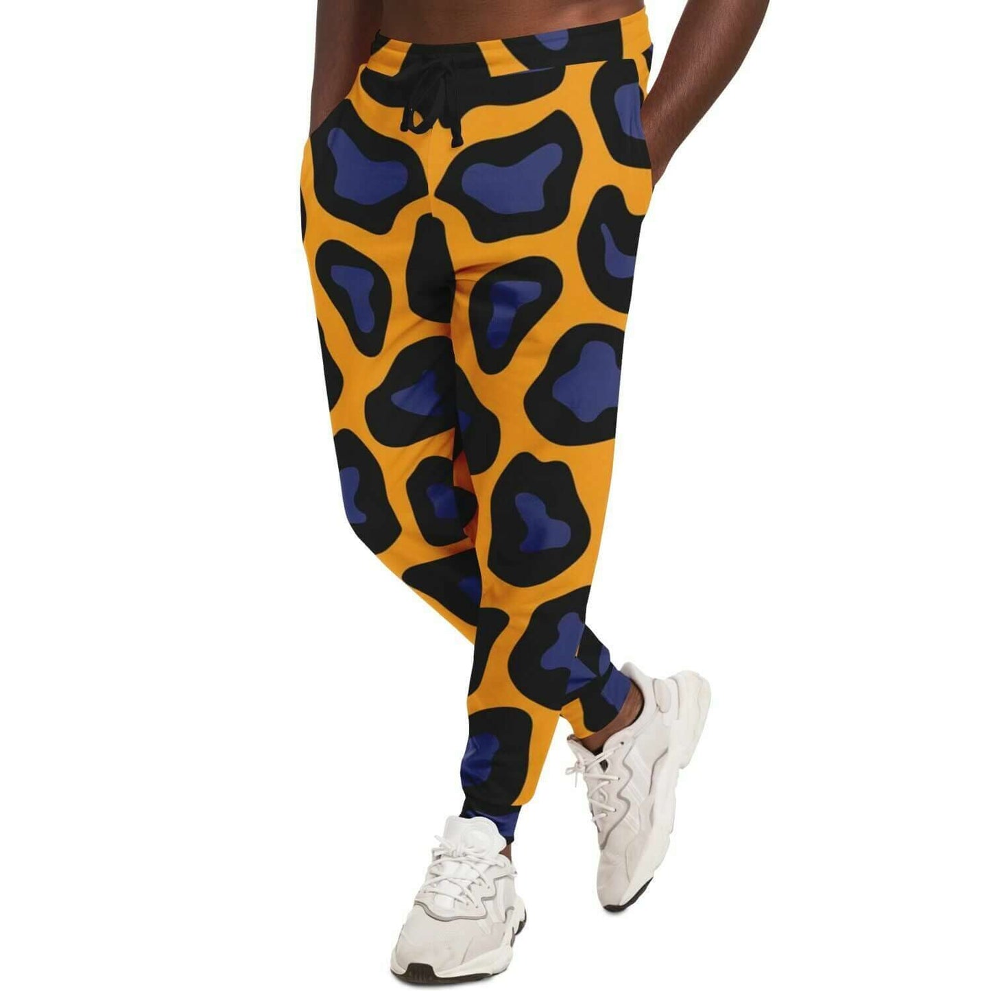 Leopard Pants For Men | Black & Blue HD Print