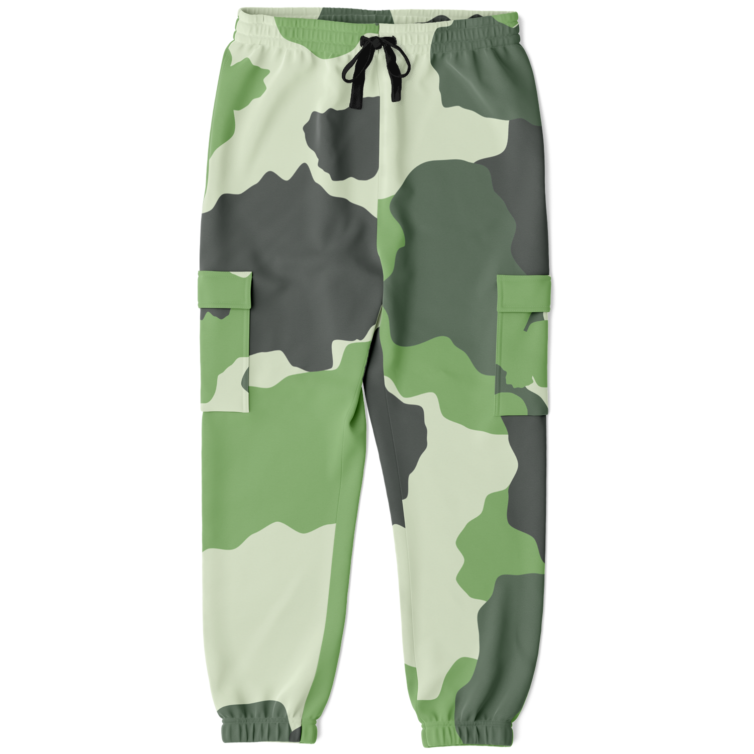 Commando Cargo Sweatpants | Green HD Print