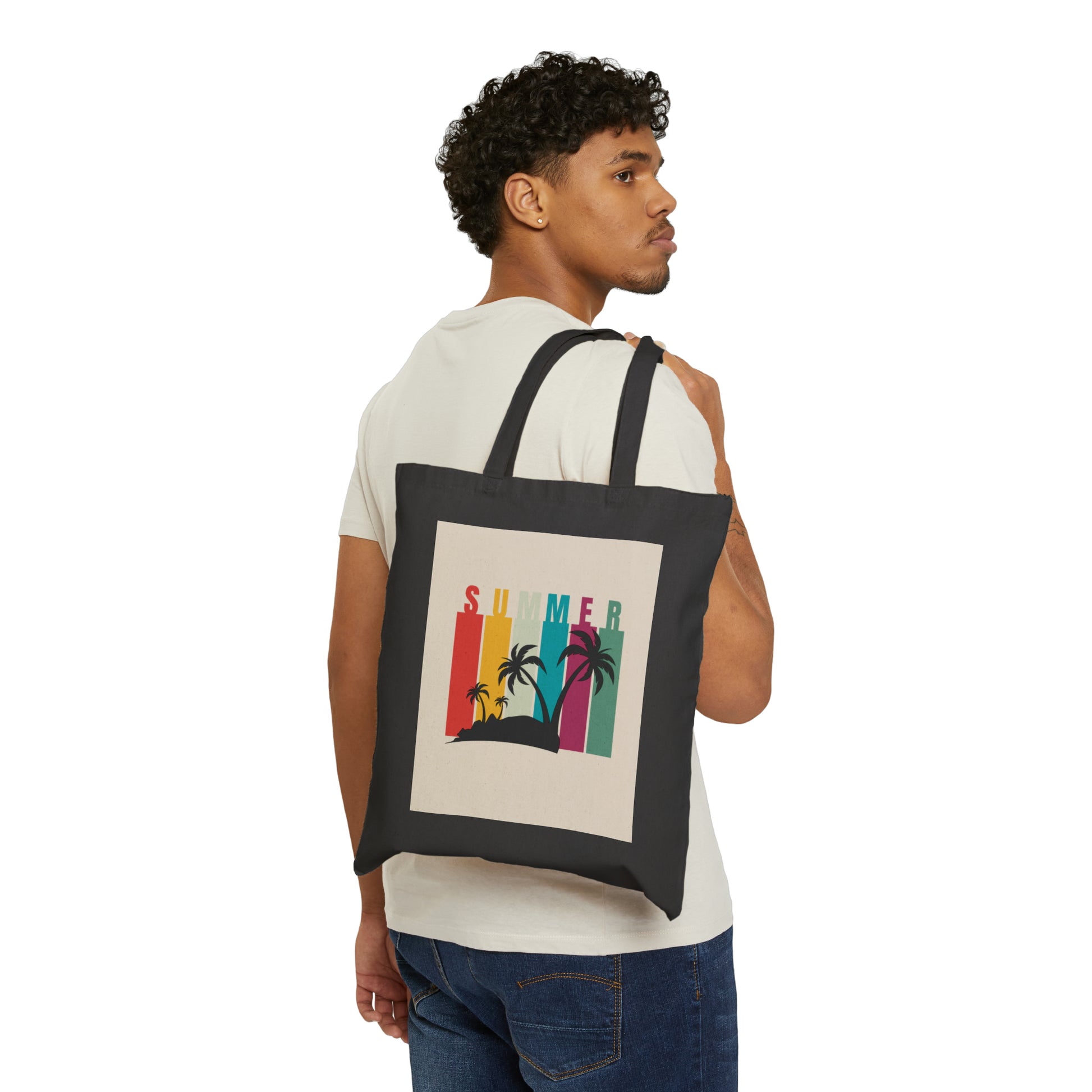 Cotton Canvas Tote Bag | Summer - Ribooa