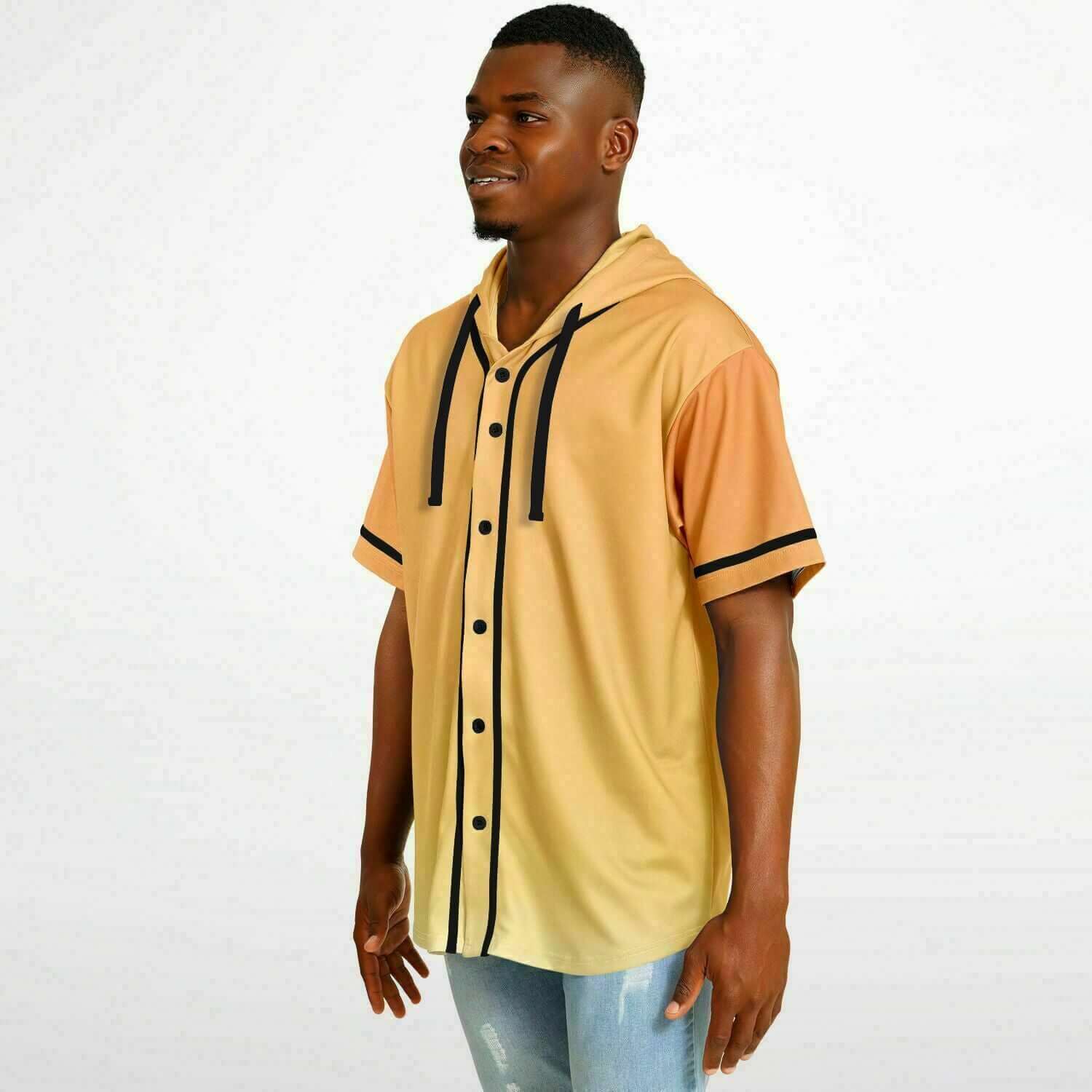 Hooded Baseball Jersey | HD Print | Shipping included - Ribooa