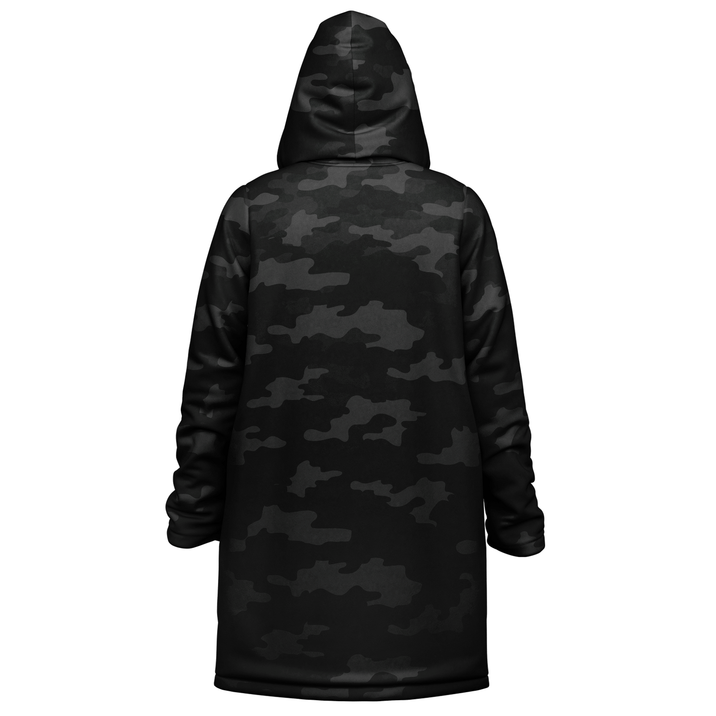 Army Black Camo Cloak With a Zipper