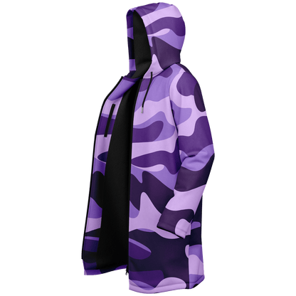 Purple Grape & Mauve Camo Cloak With a Zipper