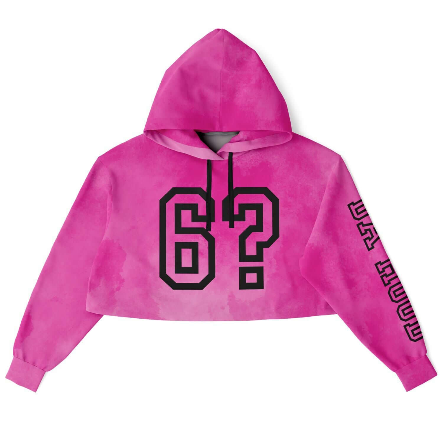 Pink Cropped Hoodie | 6? Da Hood