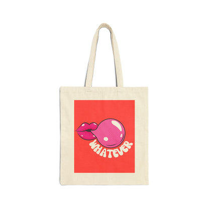 Cotton Canvas Tote Bag | Whatever - Ribooa