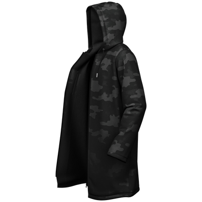 Army Black Camo Cloak With a Zipper