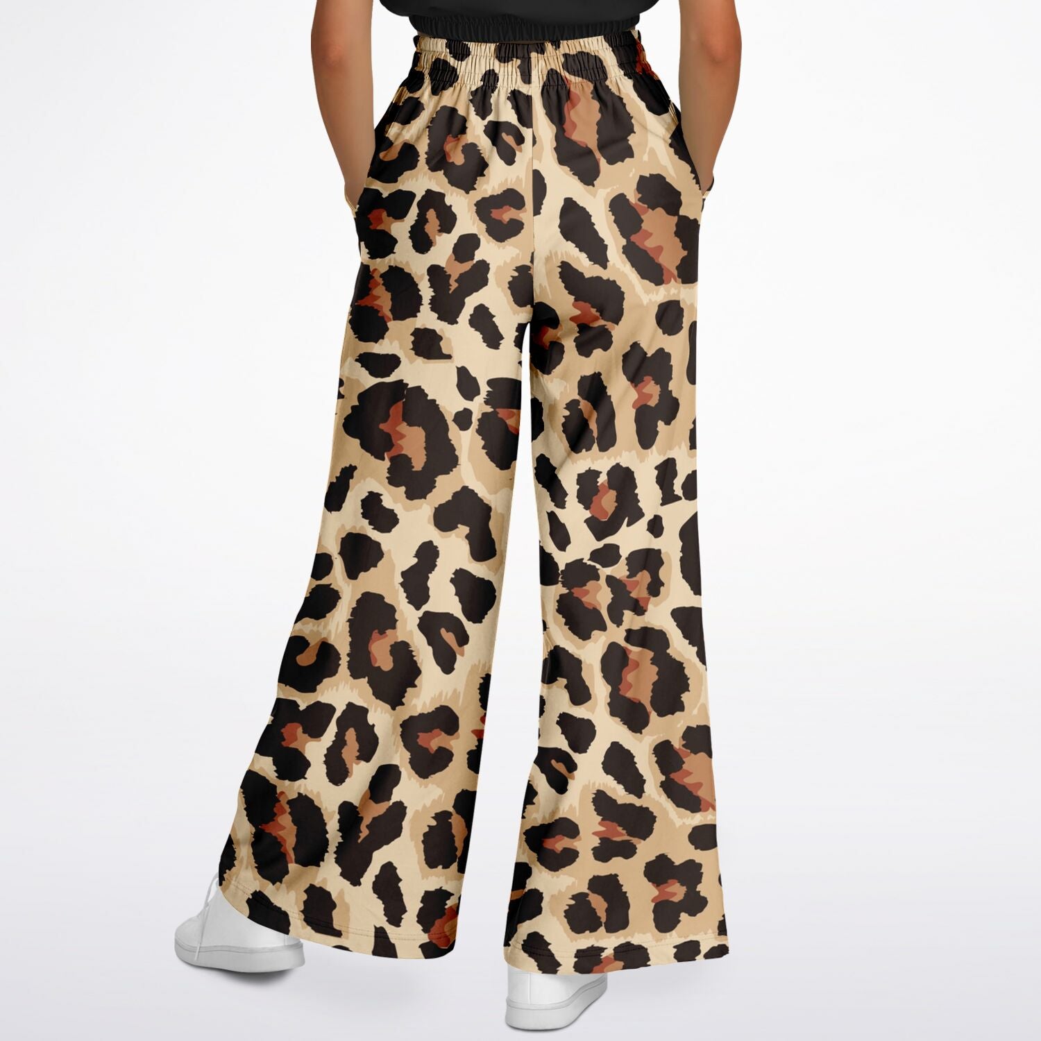 Classic Leopard Wide Leg Pants For Women | HD Print