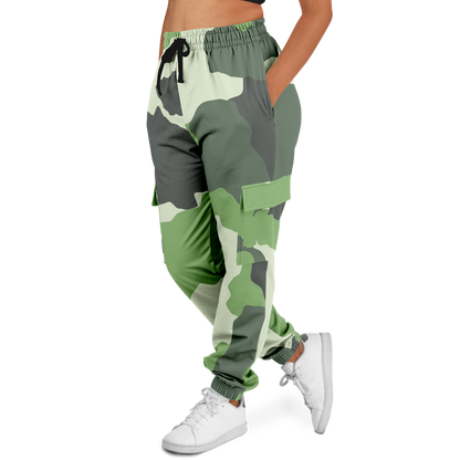 Commando Cargo Sweatpants | Green HD Print