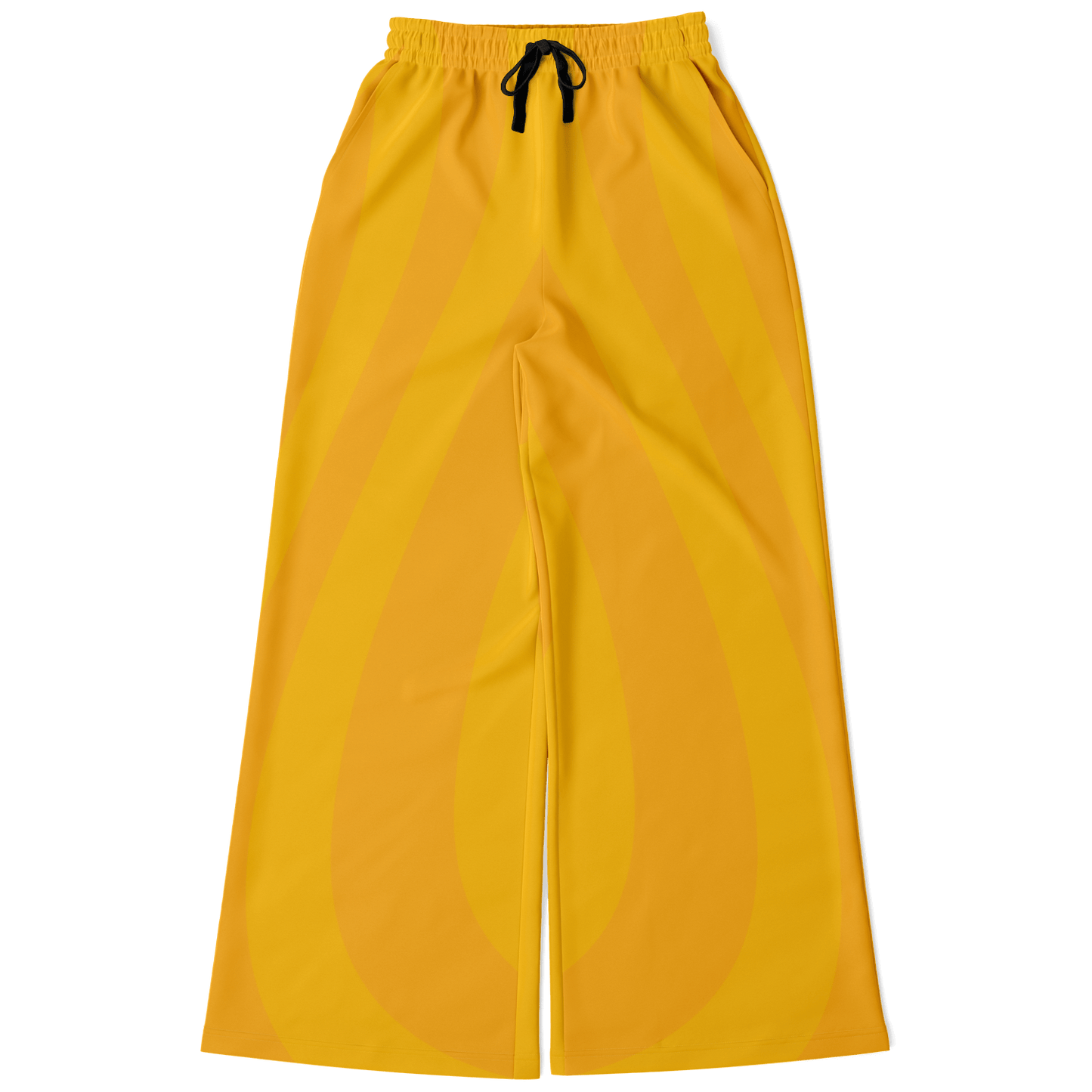 Women's Wide Leg Pants | Yellow Orange HD Print