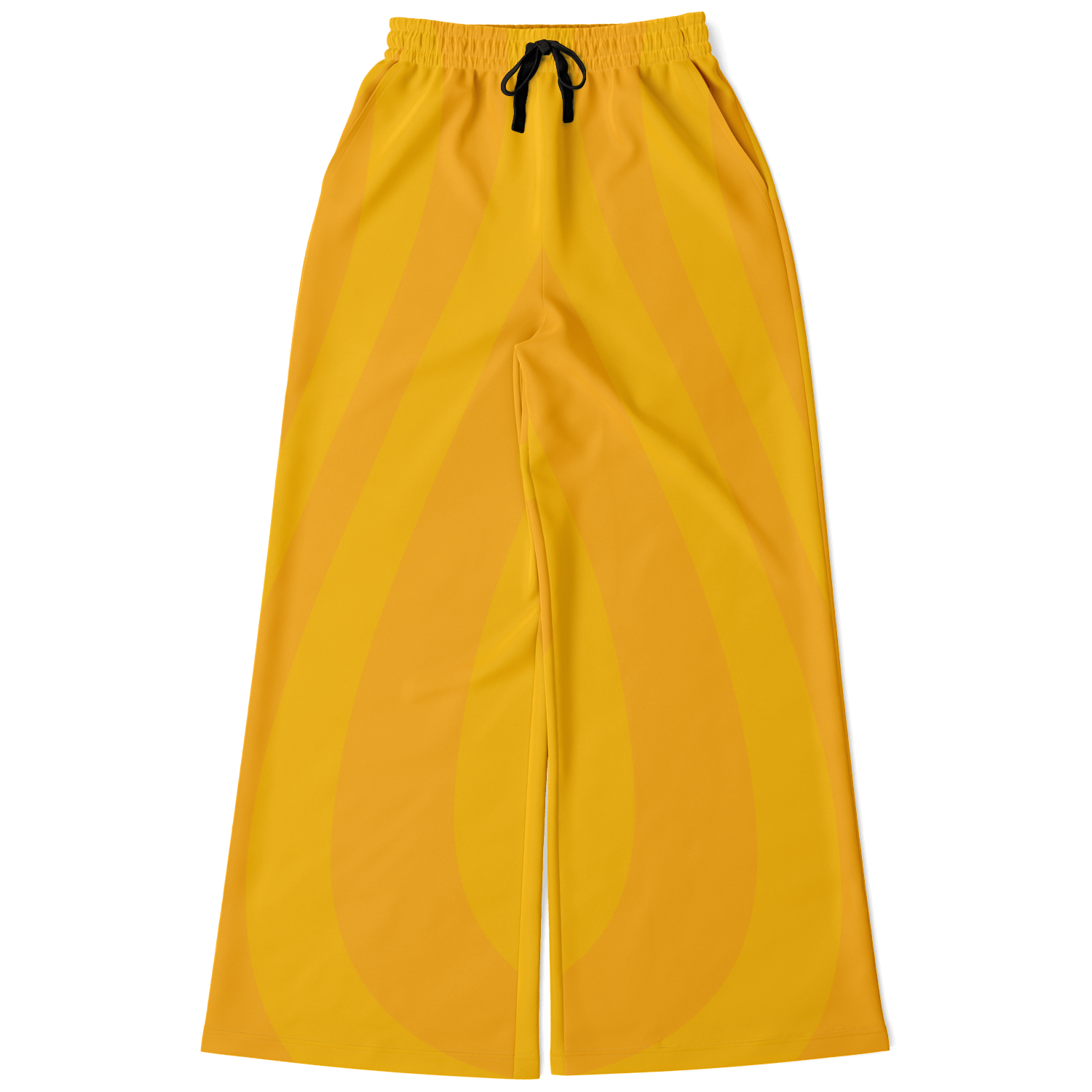 Women's Wide Leg Pants | Yellow Orange HD Print