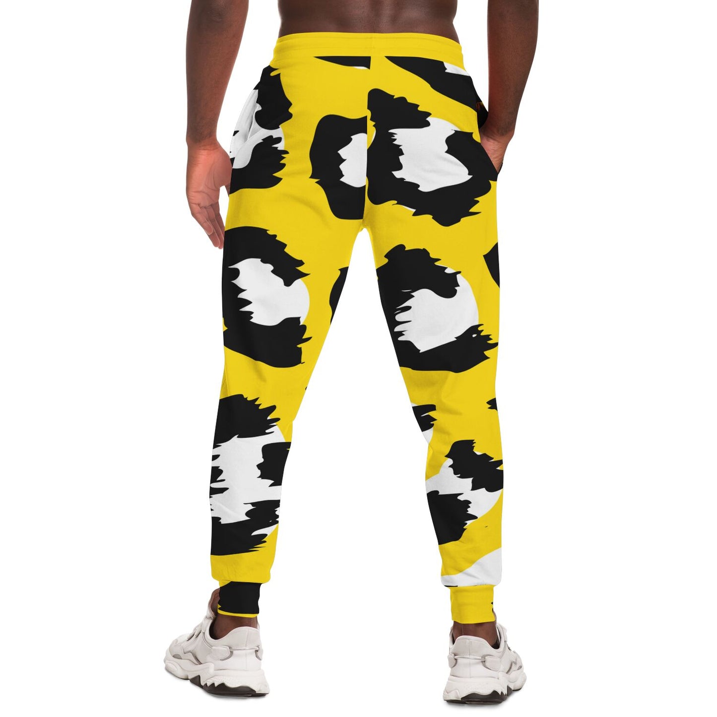 Yellow Leopard Track Pants For Men | HD Print