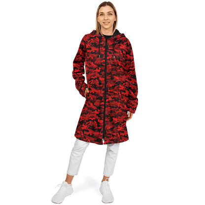 Army Red Camo Cloak With a Zipper | Ribooa