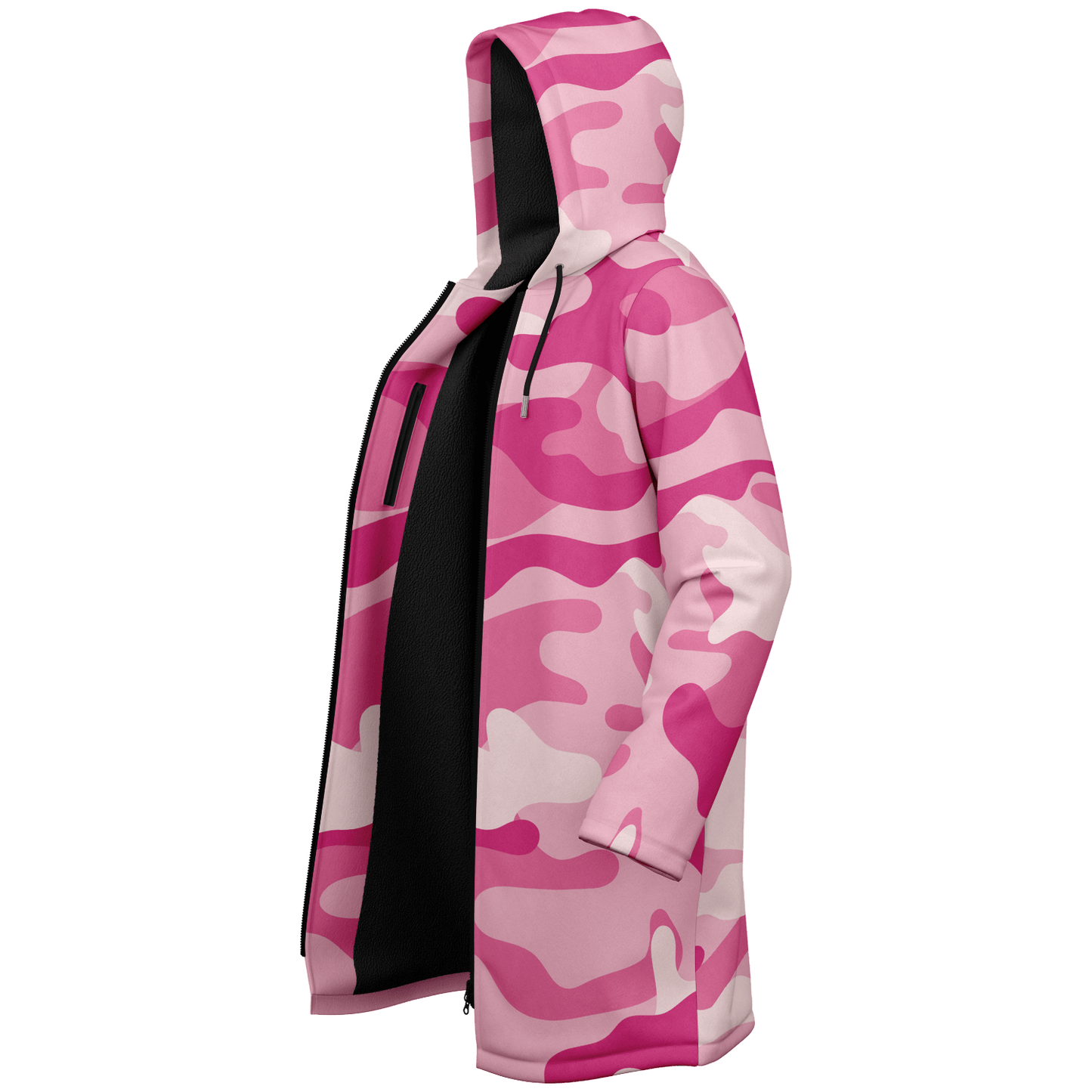 Zippered Lavender Pink Camo Cloak