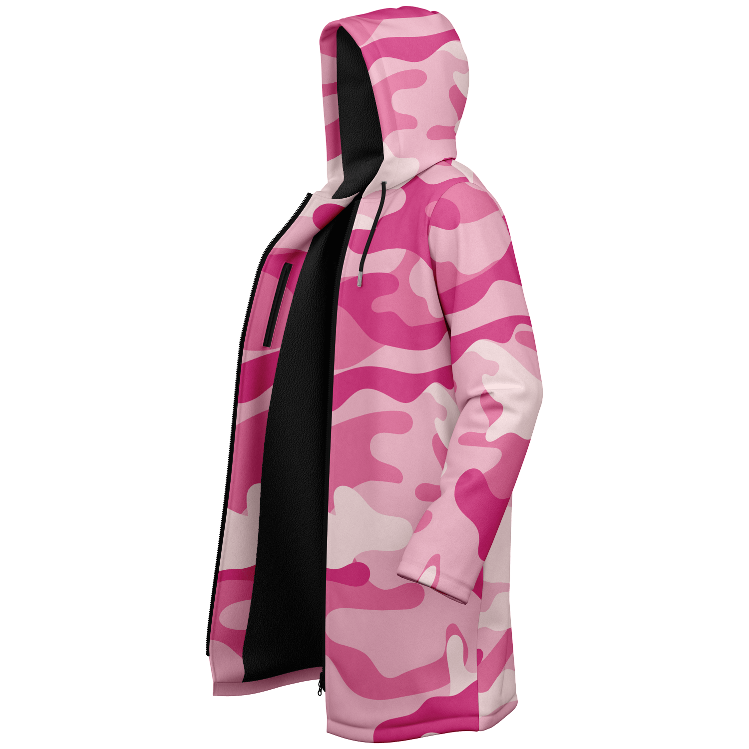 Zippered Lavender Pink Camo Cloak