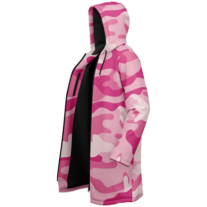 Zippered Lavender Pink Camo Cloak