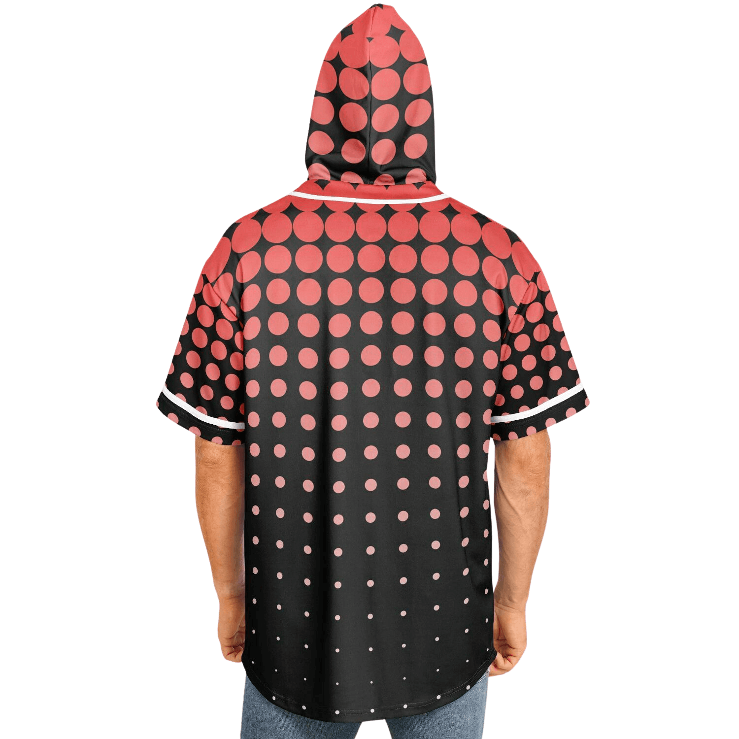 Hooded Baseball Jersey | HD Print - Ribooa