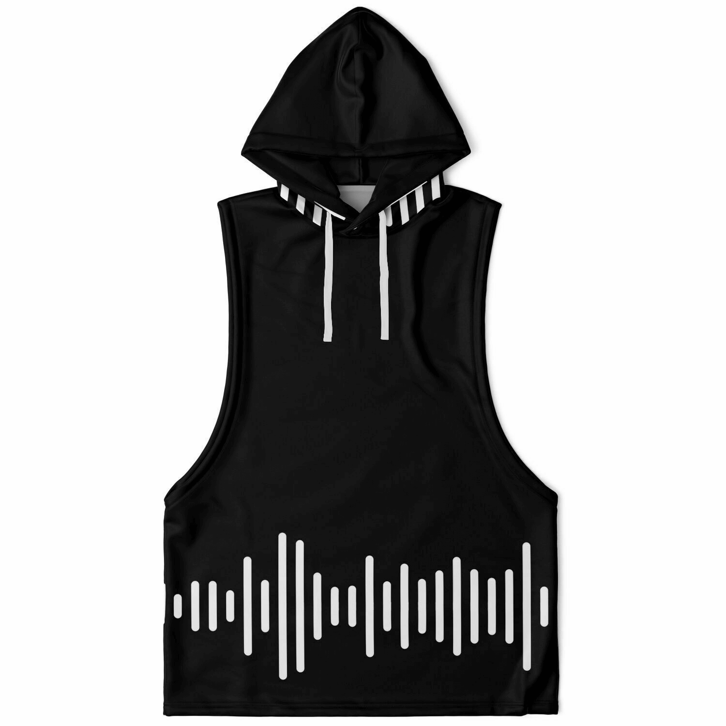 Sleeveless Hoodie For Men | Black Track