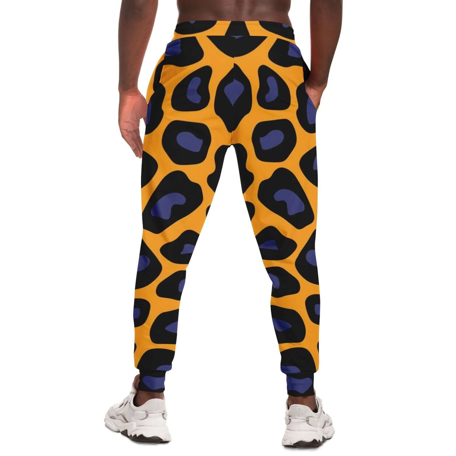 Leopard Pants For Men | Black & Blue HD Print