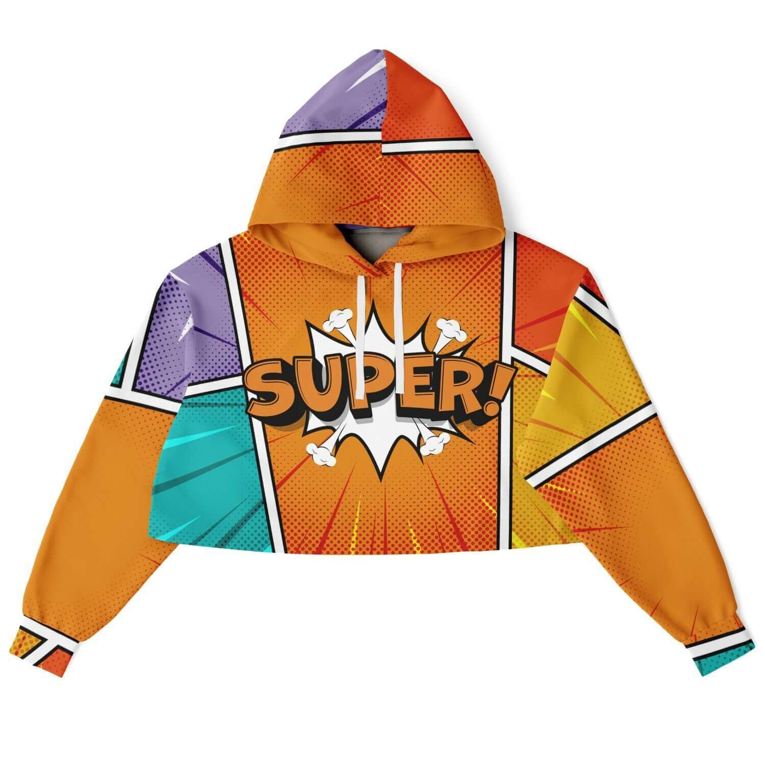 SUPER! Cropped Hoodie For Women