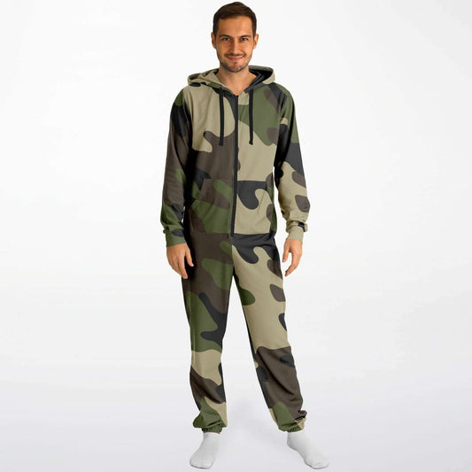 Camo Jumpsuit | Mongoose Green & Olive