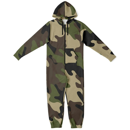 Camo Jumpsuit | Mongoose Green & Olive