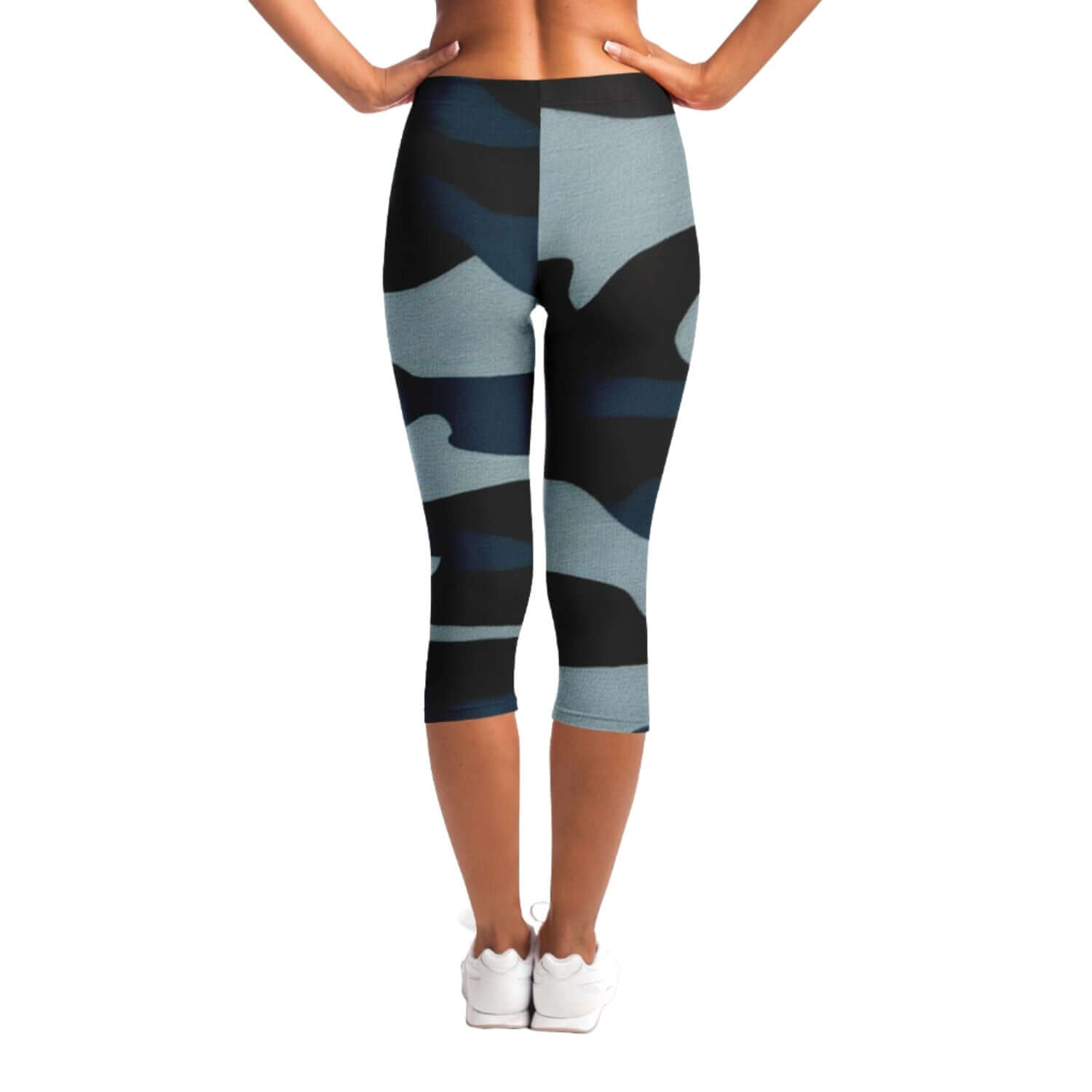 Blue Commando Capri Leggings | HD Print