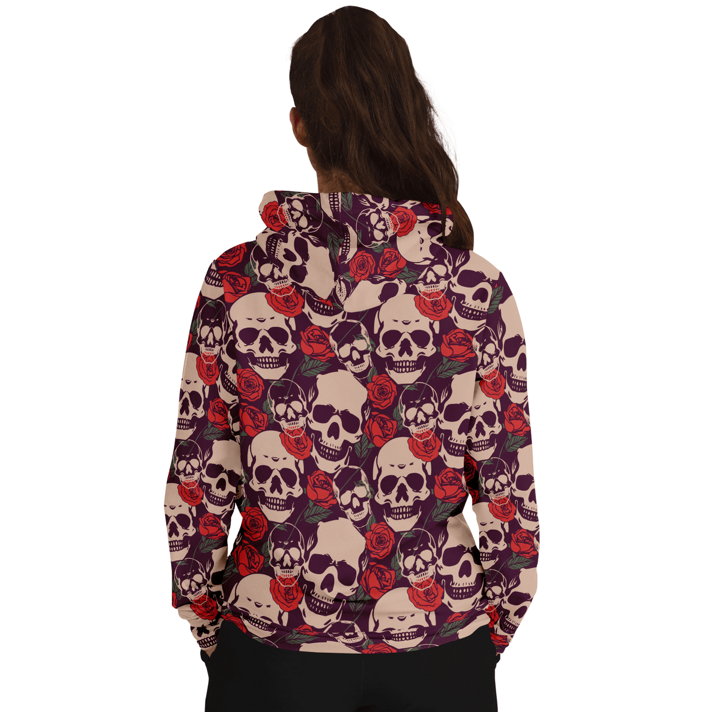 Skulls & Roses Hoodie | Red Unisex