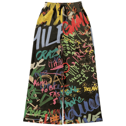 Women's Wide Leg Pants | Blackboard HD Print