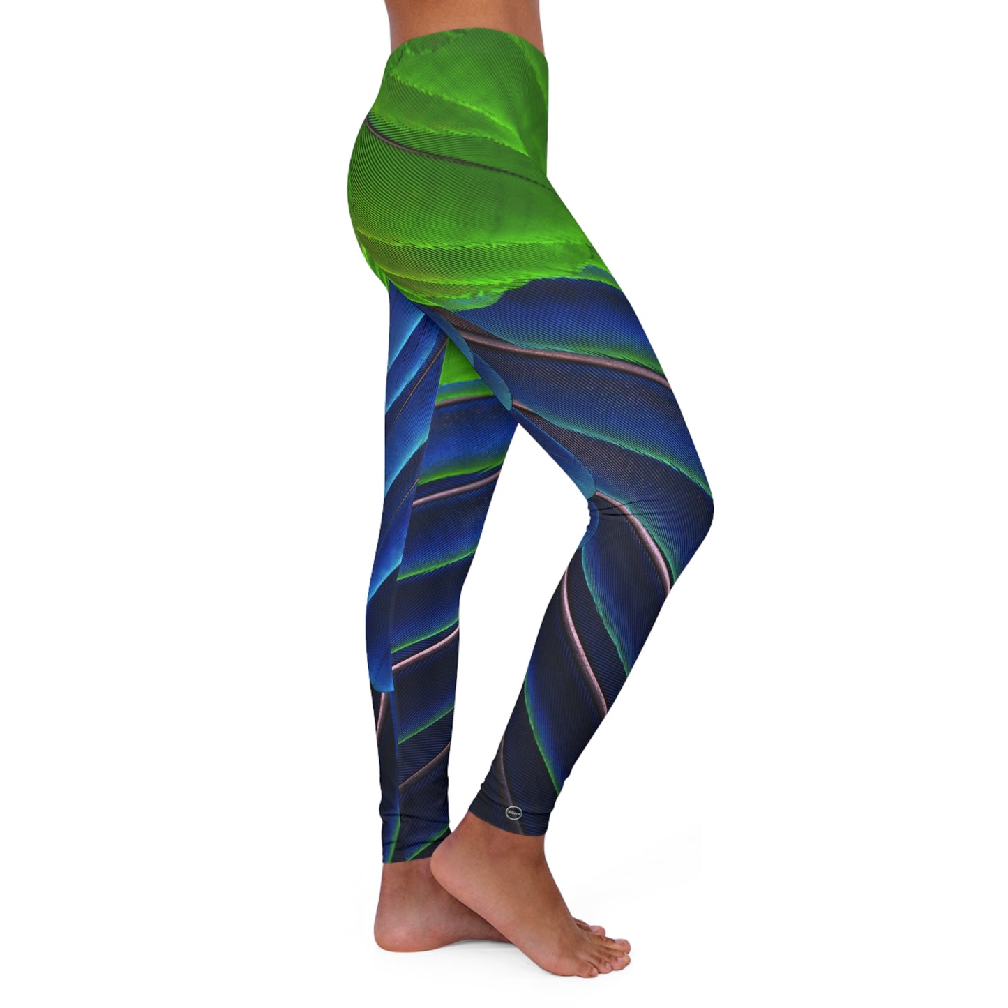 Spandex Leggings | Fabulous Eclectus Parrot - Ribooa