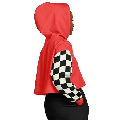 Red Cropped Hoodie | The Race