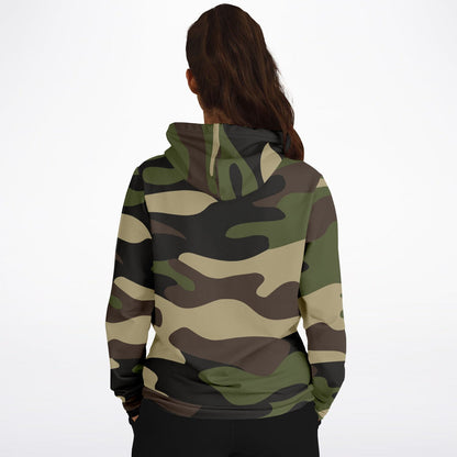 Mongoose Green & Olive Camouflage Hoodie | Unisex