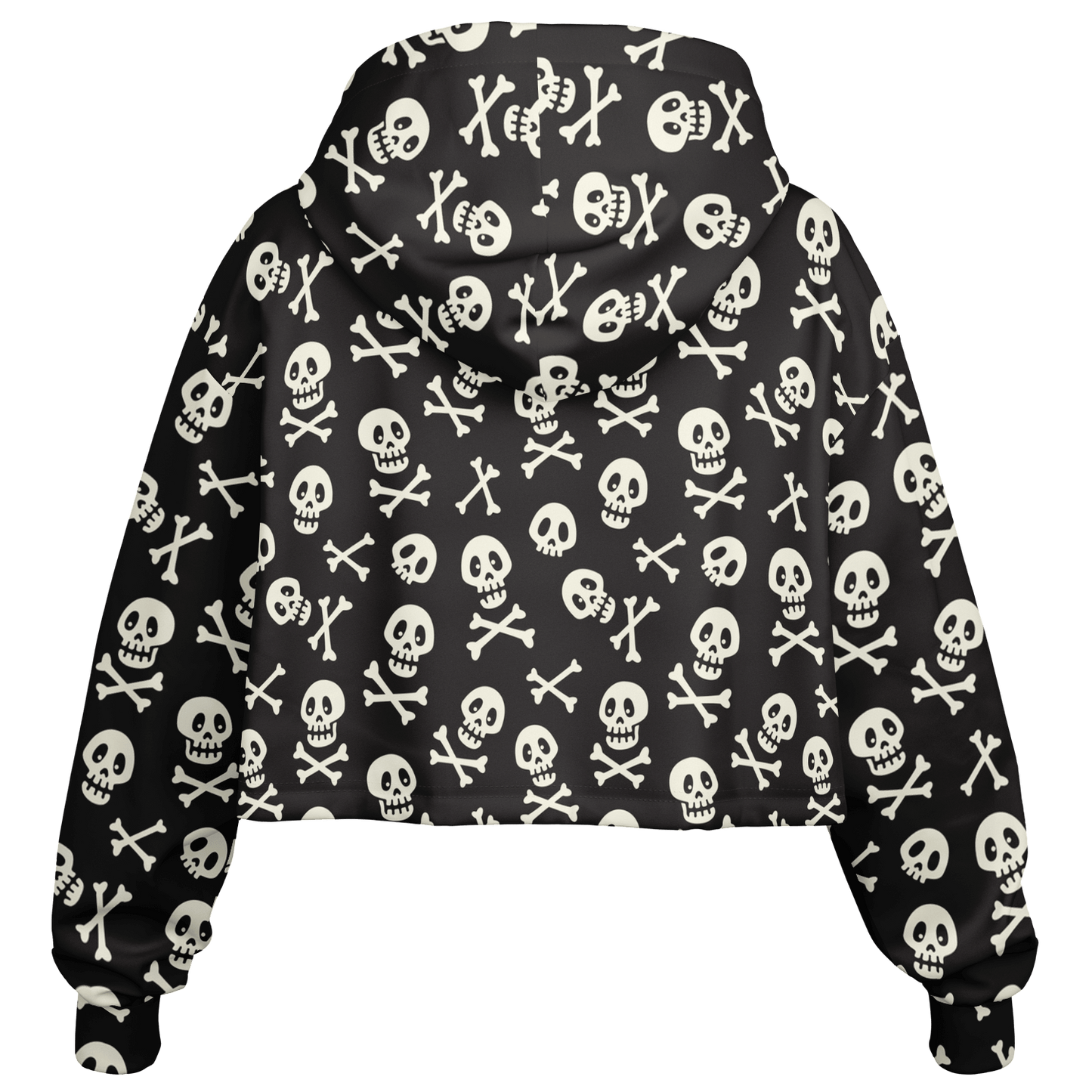 Skulls & Bones Croptop Hoodie For Women