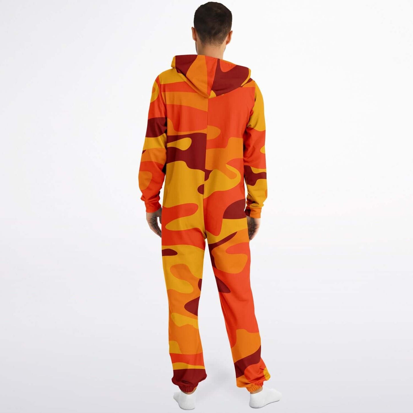 Camo Jumpsuit | California Orange & Red Berry