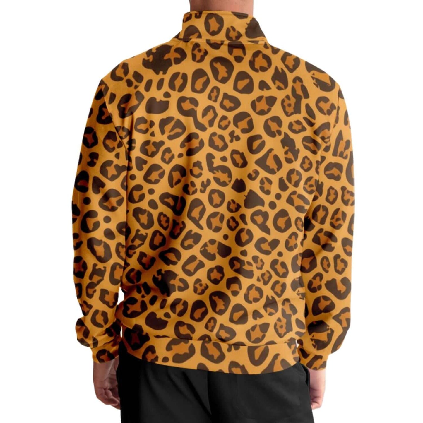 Leopard Track Jacket | Yellow Orange HD Print