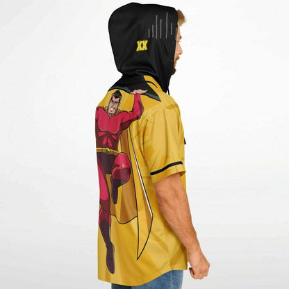 Hooded Baseball Jersey | HD Print | Shipping Included - Ribooa