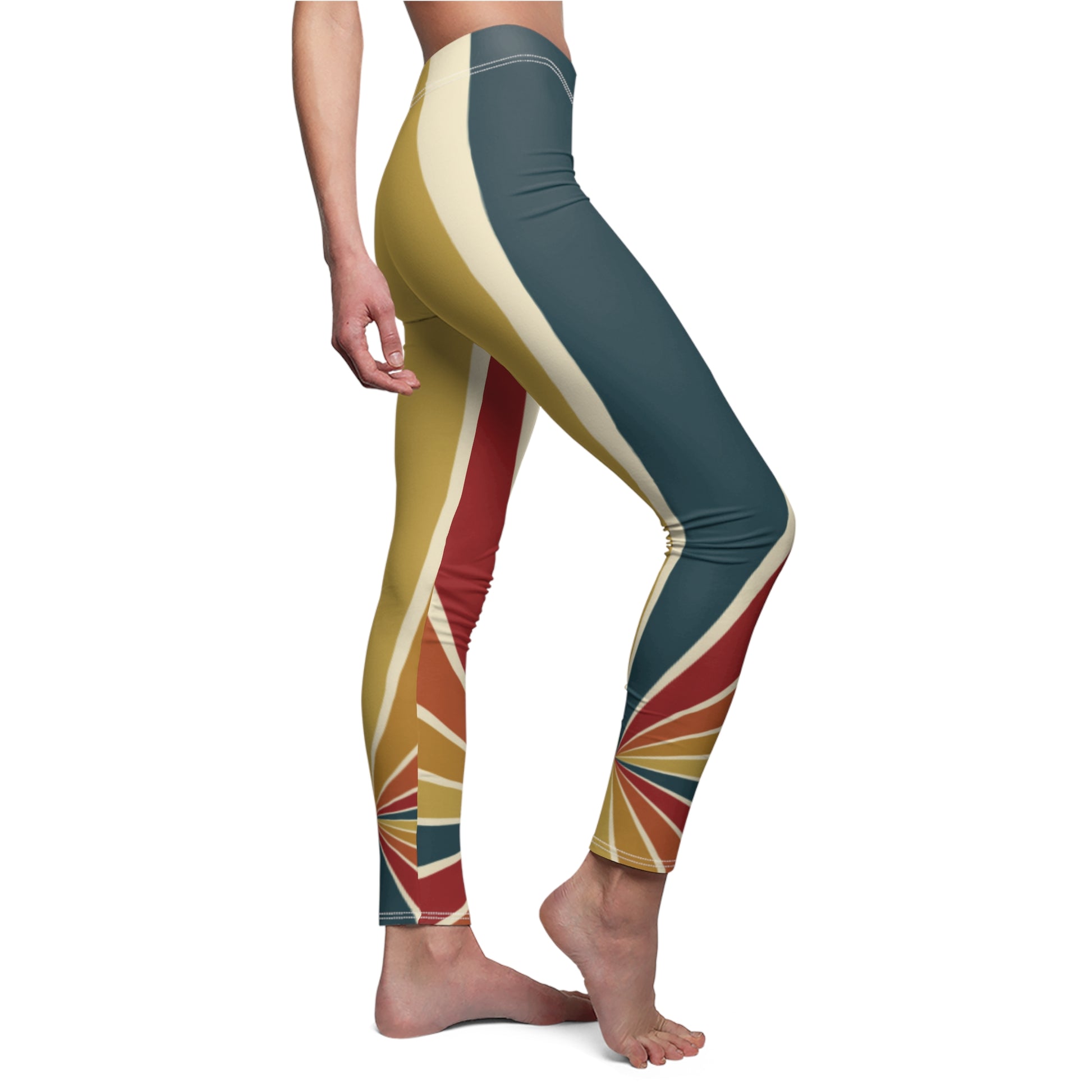 Casual Leggings | Retro Vibes - Ribooa