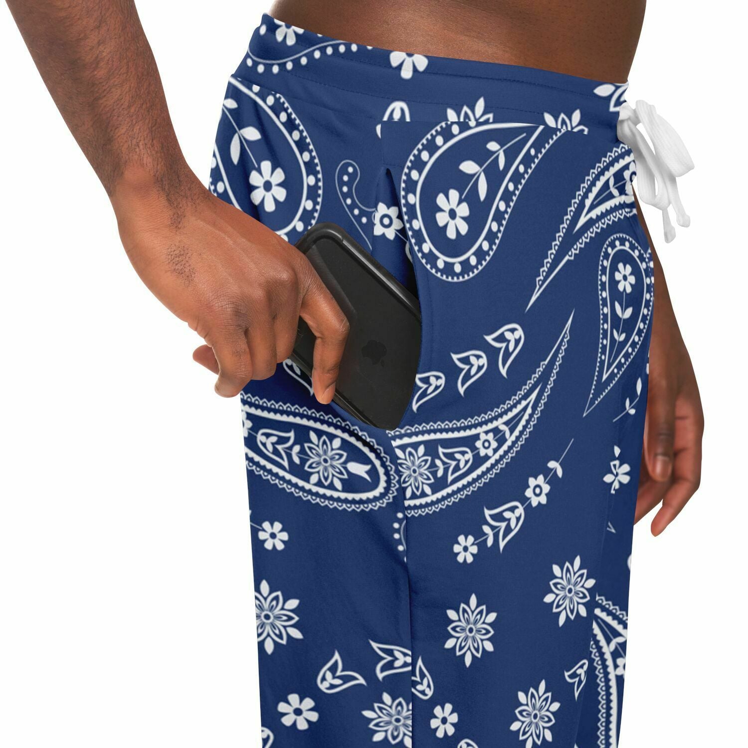 Blue Bandana Track Pants HD