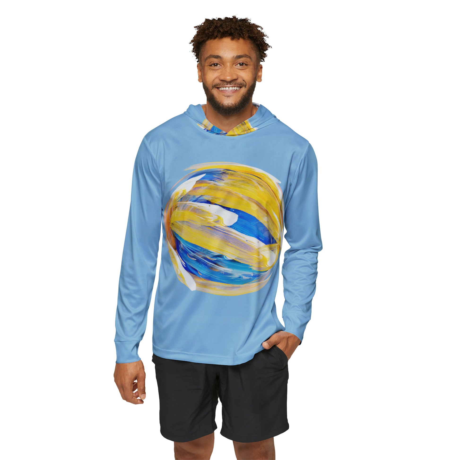 Sports Warmup Hoodie | Blue Sun - Ribooa