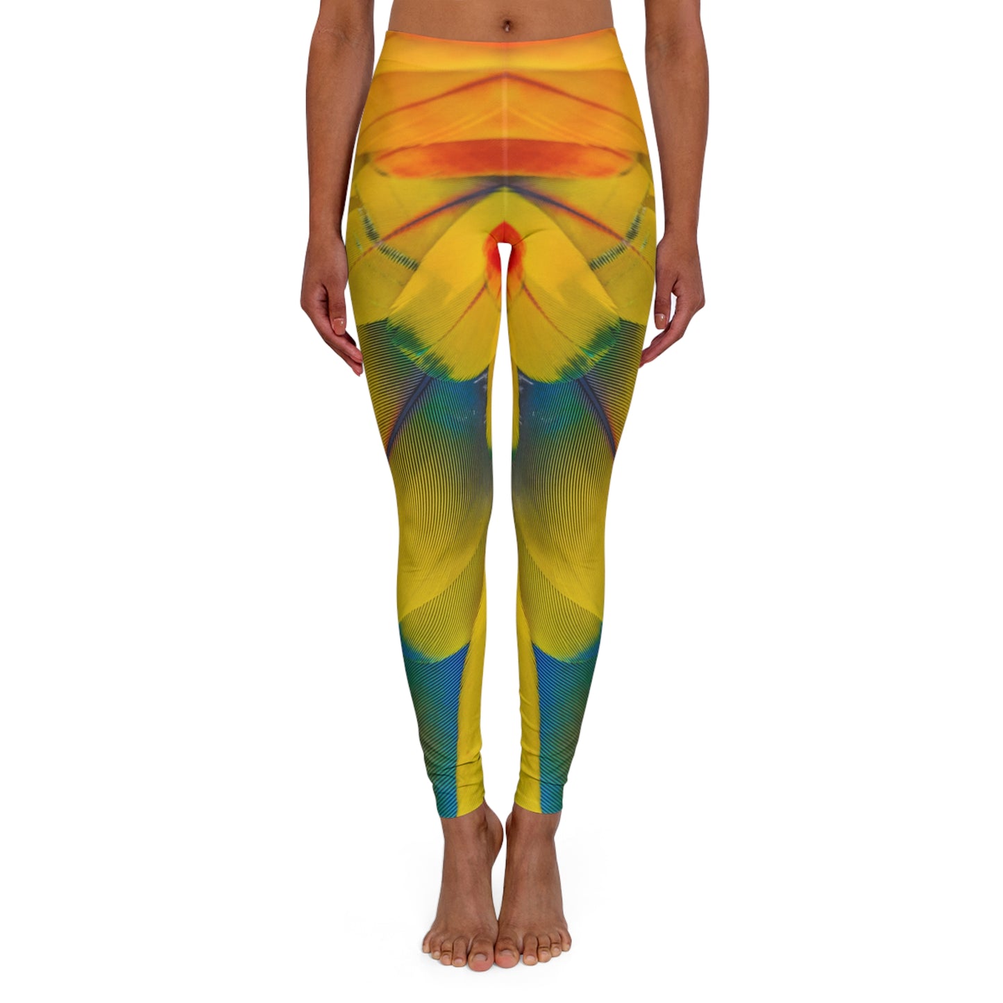 Spandex Leggings | Spectacular Macaw - Ribooa