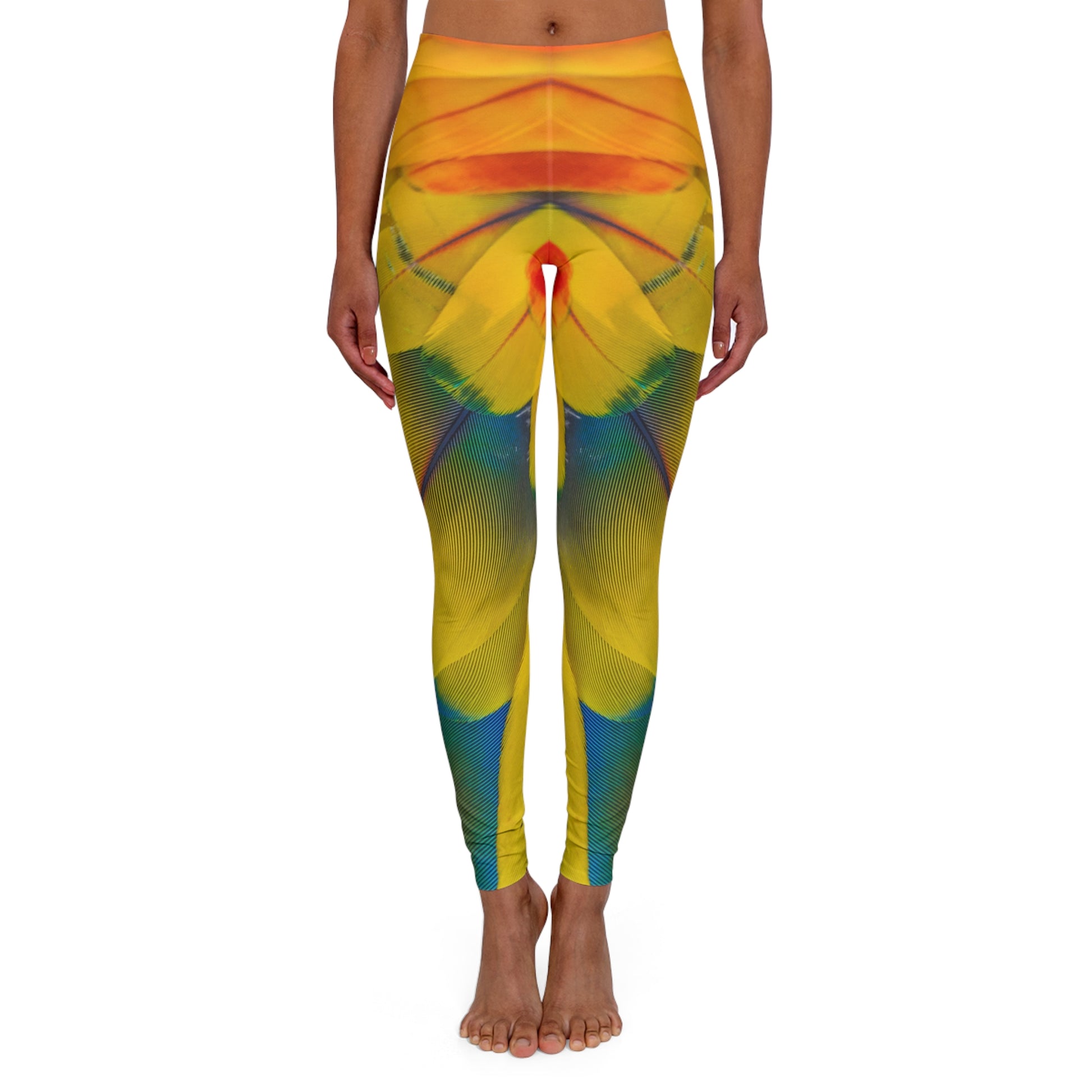 Spandex Leggings | Spectacular Macaw - Ribooa