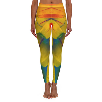 Spandex Leggings | Spectacular Macaw - Ribooa