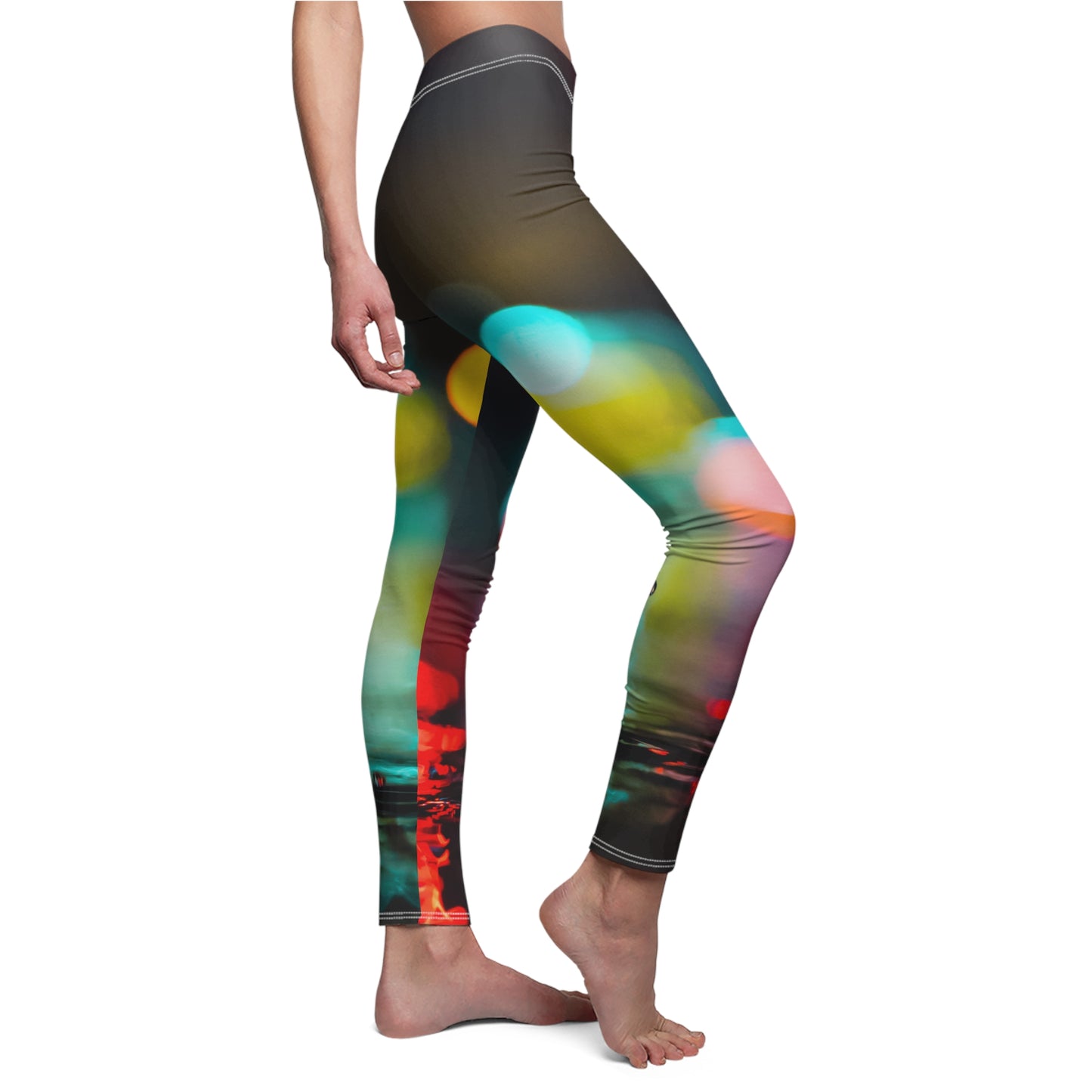 Casual Leggings | Night Lights - Ribooa