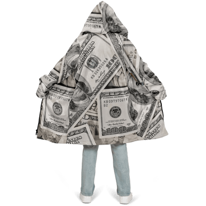 Green Dollars Zipper Cloak $$$ Unisex HD