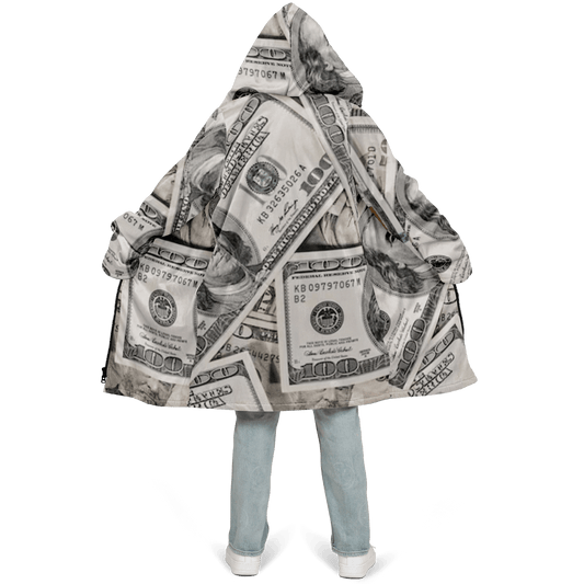 Green Dollars Zipper Cloak $$$ Unisex HD