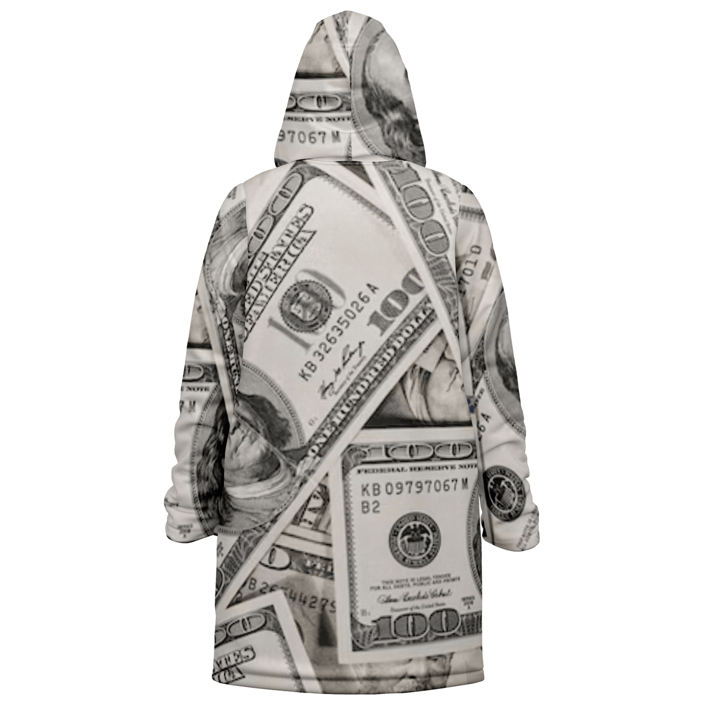 Green Dollars Zipper Cloak $$$ Unisex HD