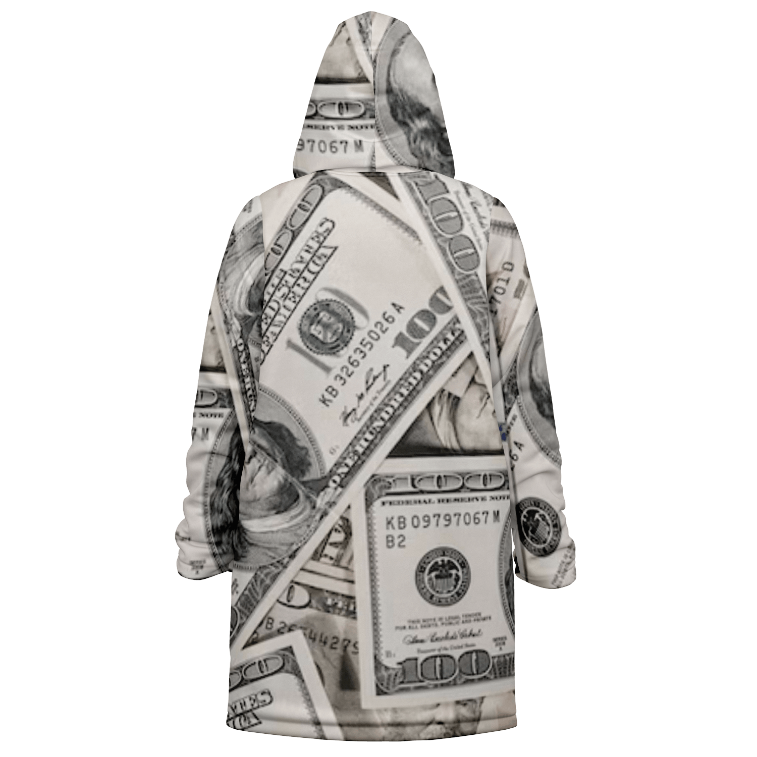 Green Dollars Zipper Cloak $$$ Unisex HD