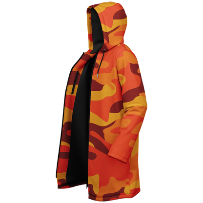 Orange & red Camo Cloak With a Zipper